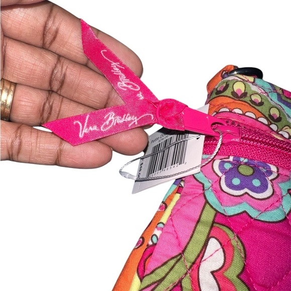 Vera Bradley Petite Double Zip Hipster- Pink Swirls  NWT - Picture 5 of 7